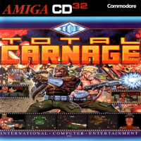 Total Carnage PAL Amiga CD32 PAL box art